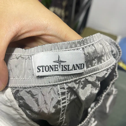 Stone Island Silver Men's Casual Pants 0089