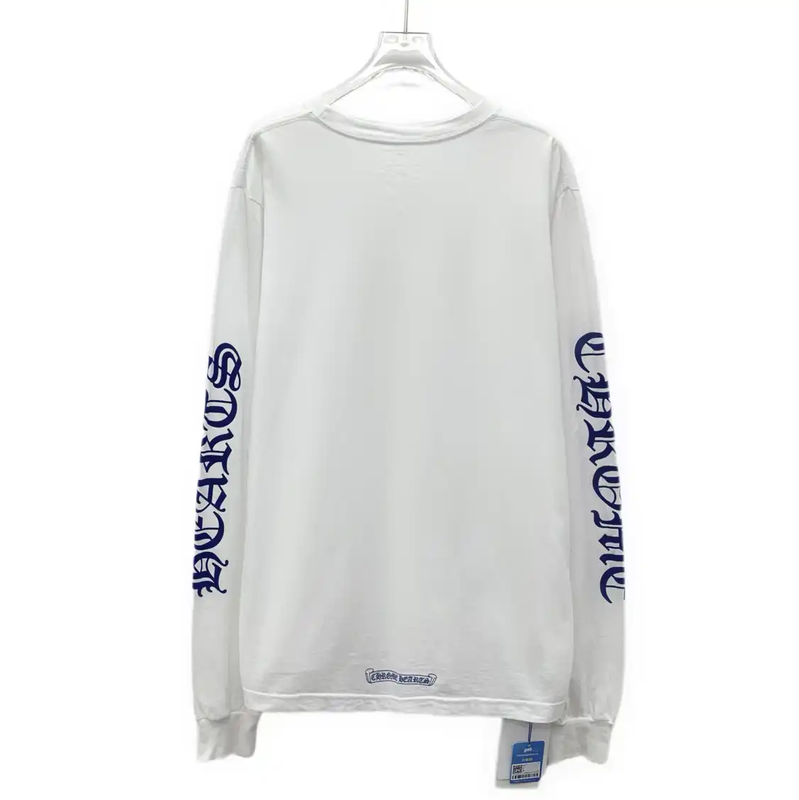 Chrome Hearts White Cotton Long Sleeve T-Shirt 0089
