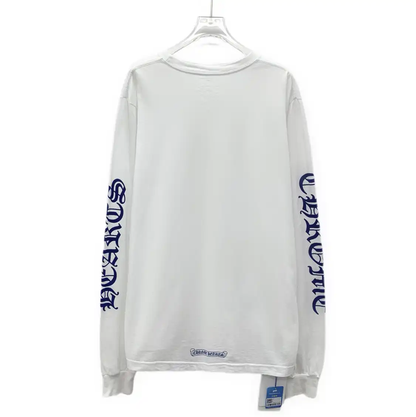 Chrome Hearts White Cotton Long Sleeve T-Shirt 0089
