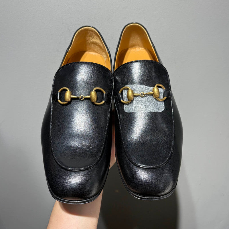 Gucci Jordaan Leather Slip-On Casual Shoes 0079