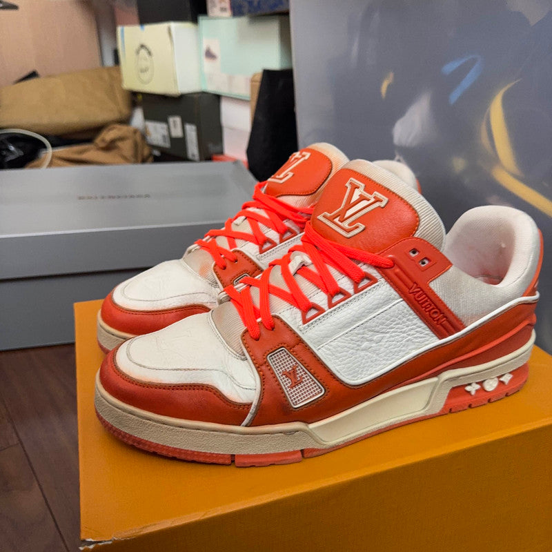 Louis Vuitton Trainer Fashion Sneakers in Orange 0079