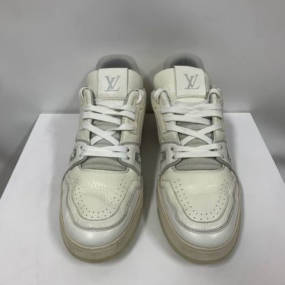 Louis Vuitton White Cement Trainer Sneakers for Men 0079