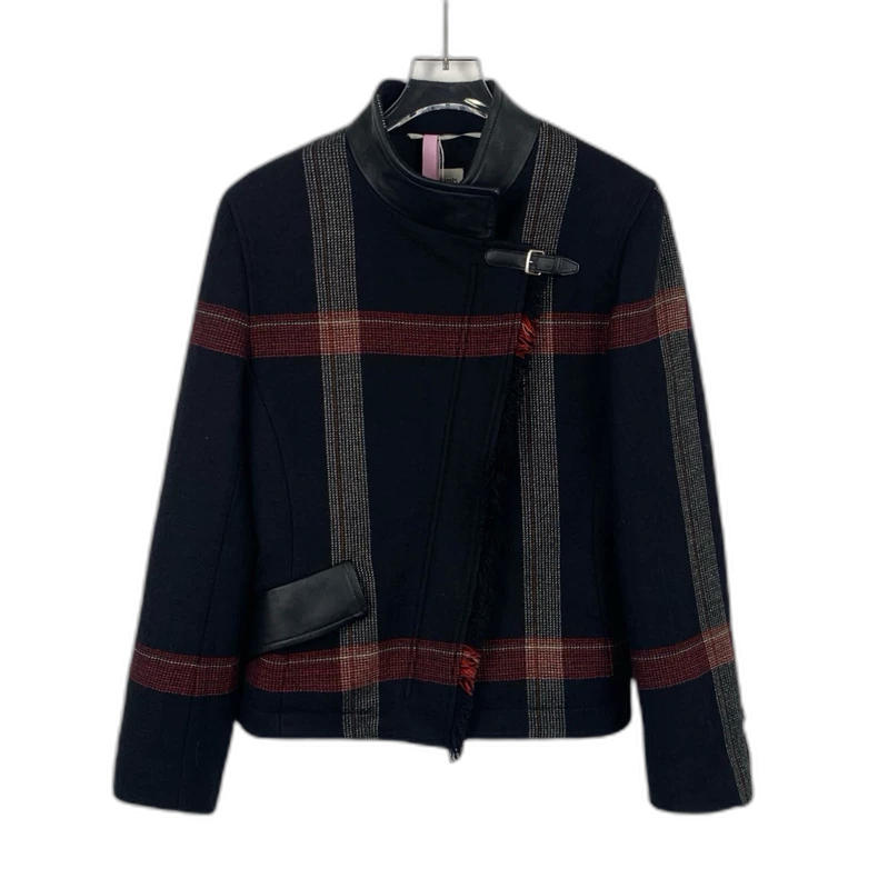 Hermes Color Block Striped Wool Jacket