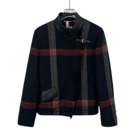 Hermes Color Block Striped Wool Jacket