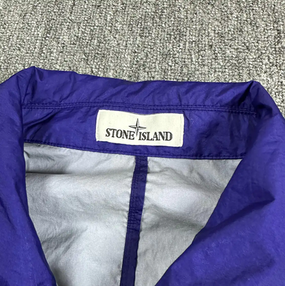 Stone Island Blue Polyester Men's Lightweight Jacket 0089