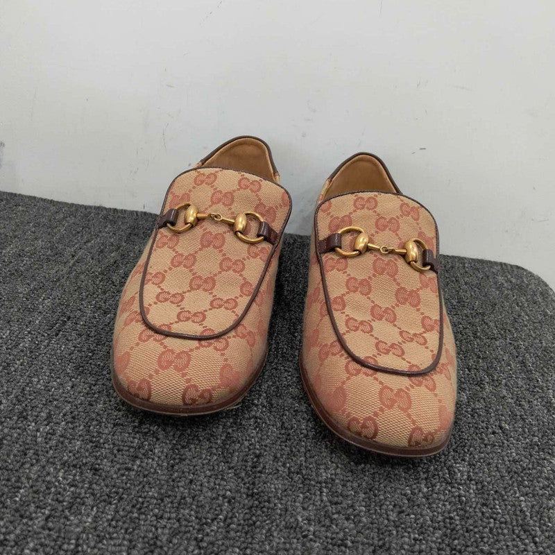 Gucci Khaki GG Horsebit Loafers for Men 0079