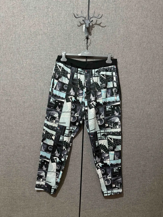 Prada Colorful Printed Casual Trousers