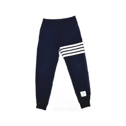 Thom Browne Navy Striped Sports Pants for Men