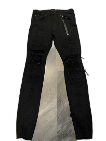 Amiri Distressed Black Denim Pants