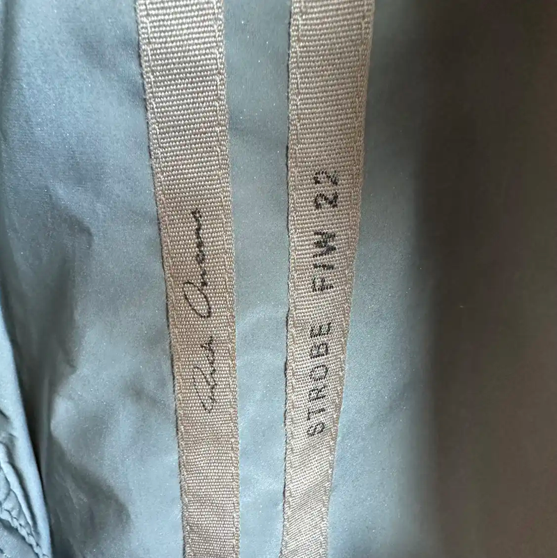 Rick Owens Silver Nylon Men's Down Jacket 0089