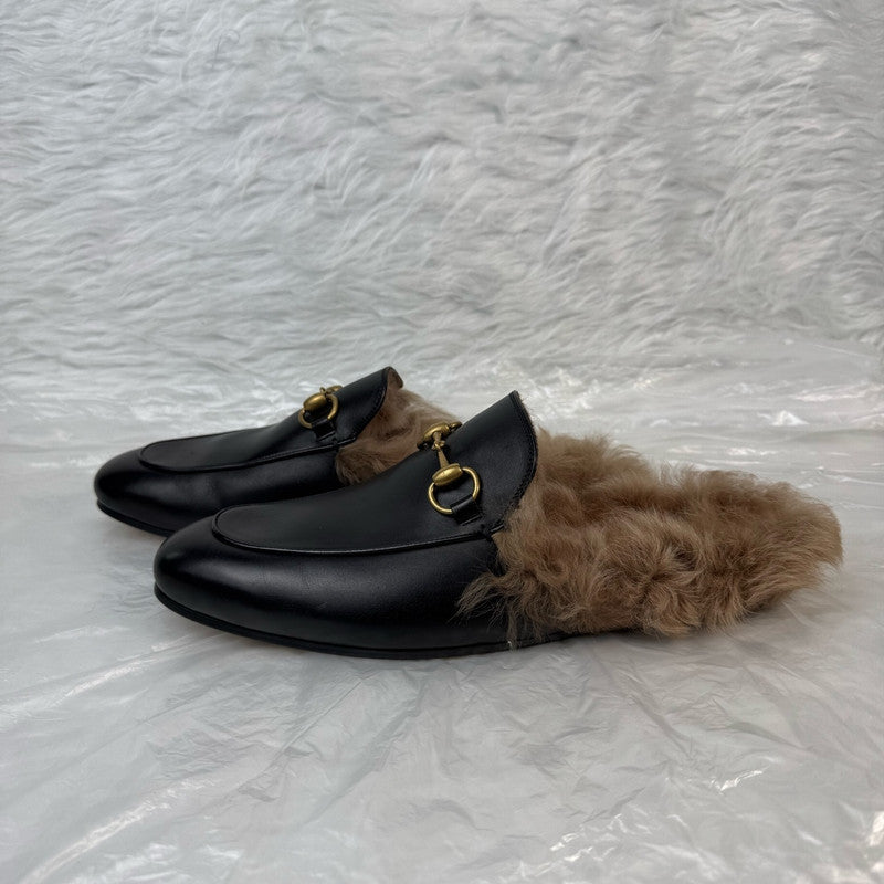 Gucci Black Wool Slip-On Loafers for Men 0079