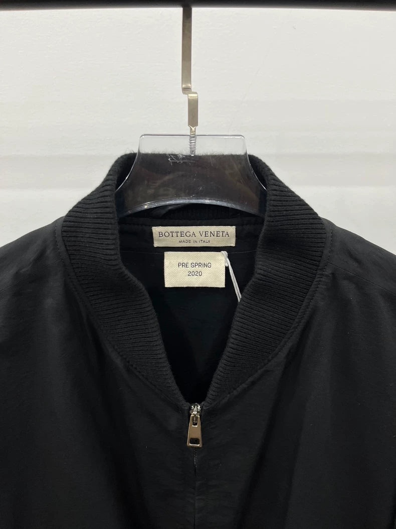 Bottega Veneta Black Bomber Jacket