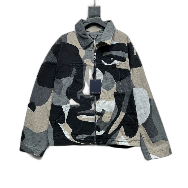 Louis Vuitton Geometric Pattern Denim Jacket