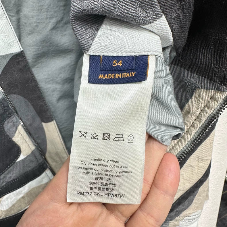 Louis Vuitton Geometric Pattern Denim Jacket