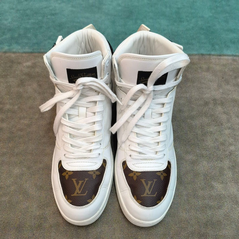 Louis Vuitton Brown Leather Fashion High-Top Sneakers 0079