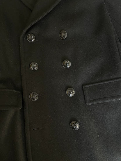 Saint Laurent Black Wool Coat