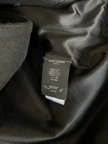 Saint Laurent Black Wool Coat