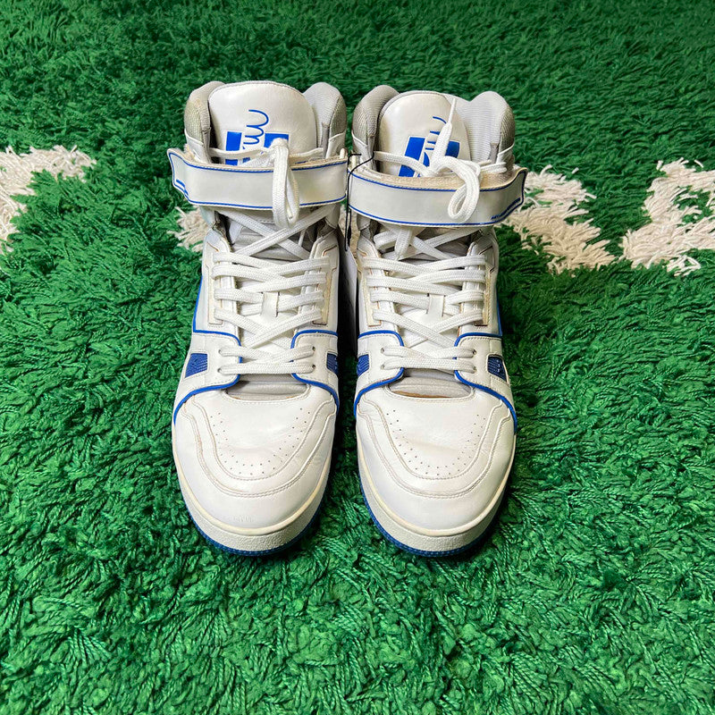 Louis Vuitton Trainer Logo Sneakers in Blue and White 0079