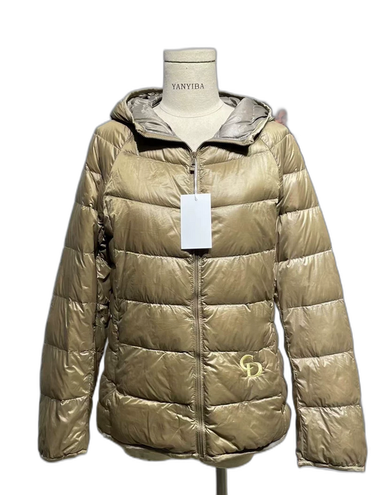 Dior Vintage Khaki Hooded Puffer Jacket