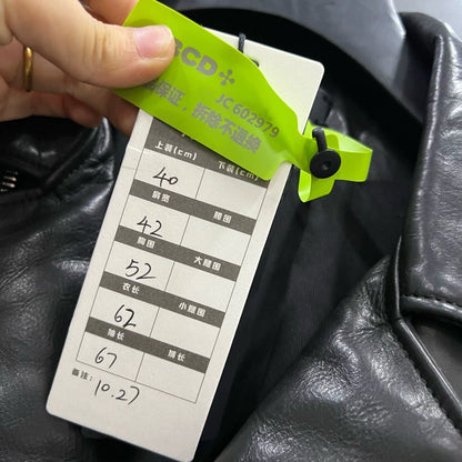 Amiri Moto Leather Jacket with Zippers