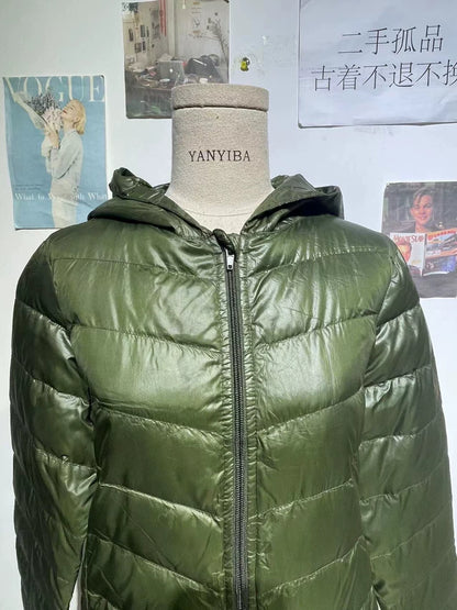 Vintage Dior Long Green Puffer Jacket