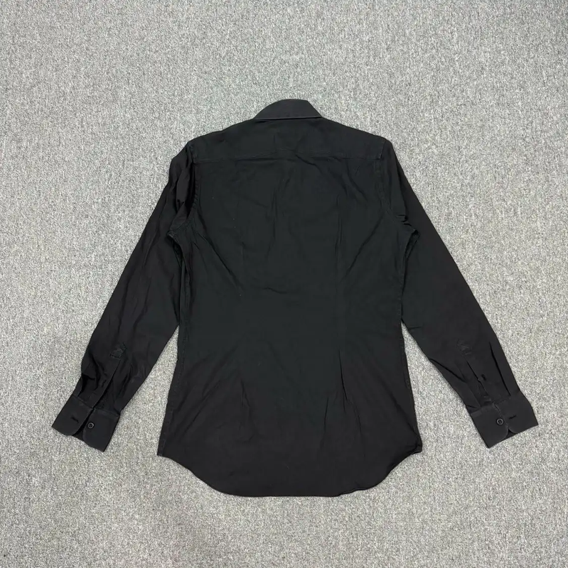 Prada Black Cotton Long Sleeve Men's Shirt