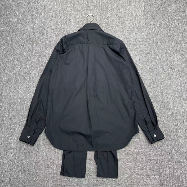 CDG Floral Print Long Sleeve Shirt-zp