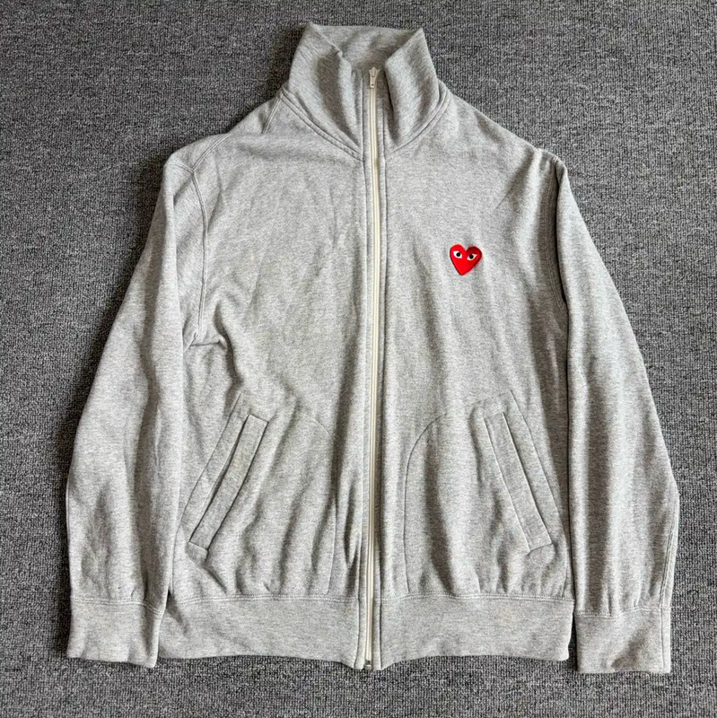 Comme des Garçons Gray Cotton Men's Hoodie 0089