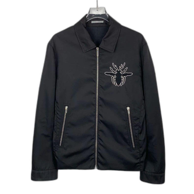 Dior Black Embroidered Zip Jacket