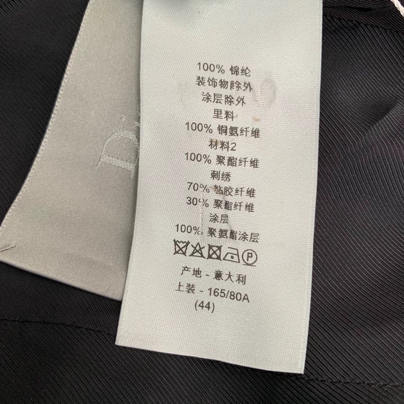 Dior Black Embroidered Zip Jacket