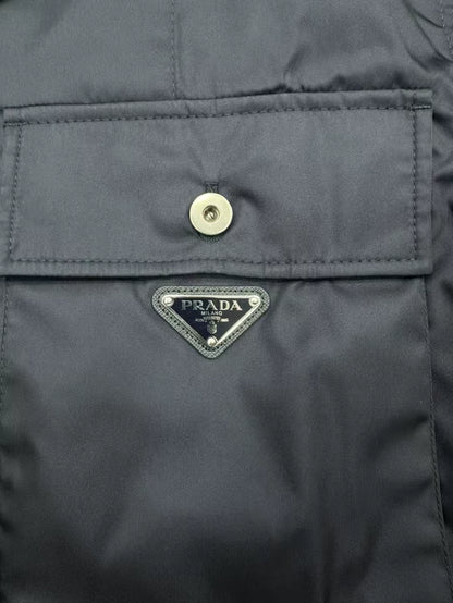 Prada Metal Triangle Logo Nylon Shirt