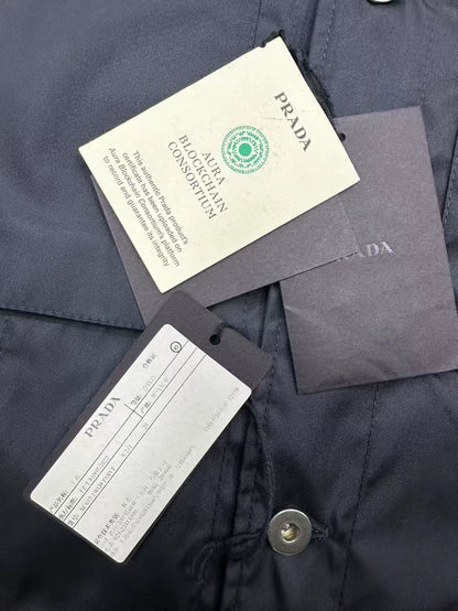 Prada Metal Triangle Logo Nylon Shirt
