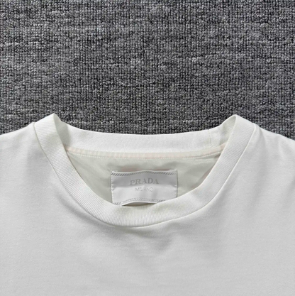 Prada White Cotton Men's T-Shirt in XL Size