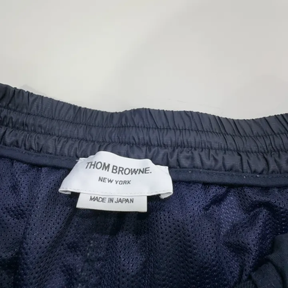 Thom Browne Navy Striped Sports Pants for Men