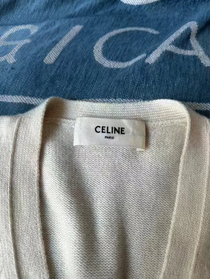 Celine Cashmere Cardigan with Chain Detail