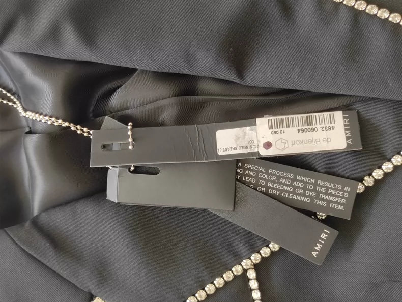 Amiri Crystal Embellished Suit Jacket