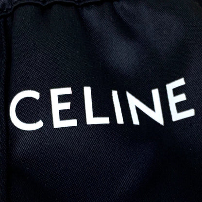 Celine Black Logo Drawstring Casual Shorts