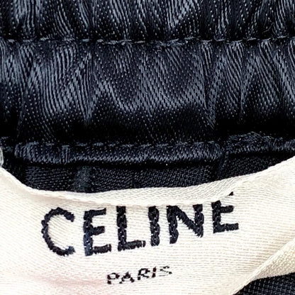 Celine Black Logo Drawstring Casual Shorts
