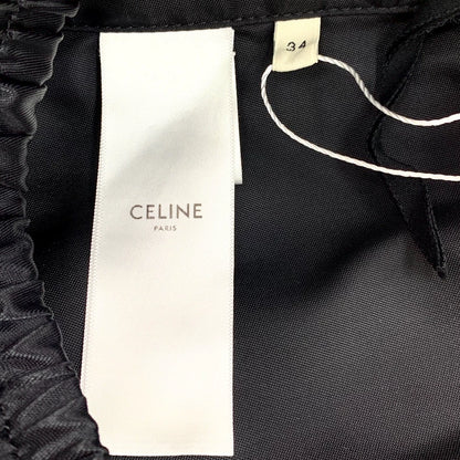 Celine Black Logo Drawstring Casual Shorts