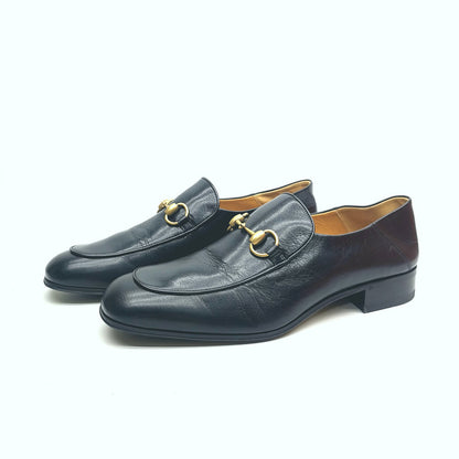 Gucci Jordaan Leather Horsebit Casual Shoes 0079