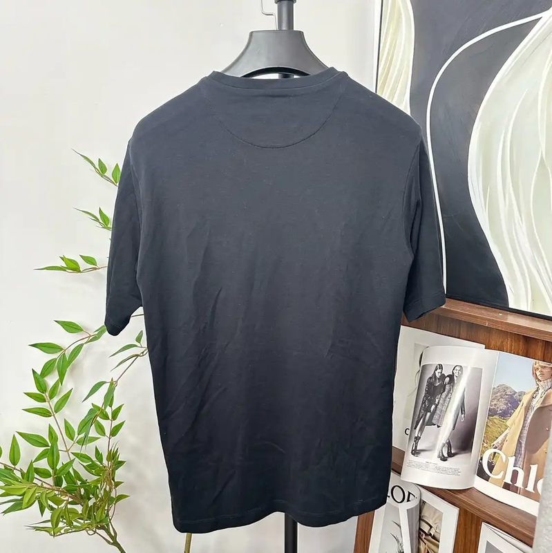 Prada Black Cotton Summer Short Sleeve T-Shirt