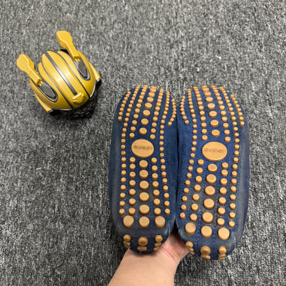 Gucci Leather Casual Loafers in Blue 0079