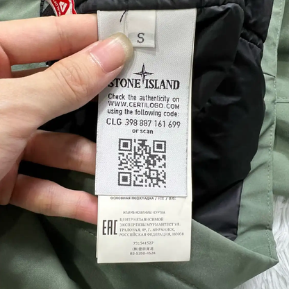 Stone Island Men's Green Hooded Jacket 0089