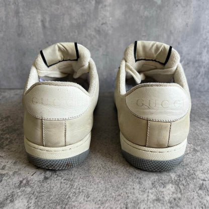 Gucci Screener Leather Canvas Sneakers for Men 0079