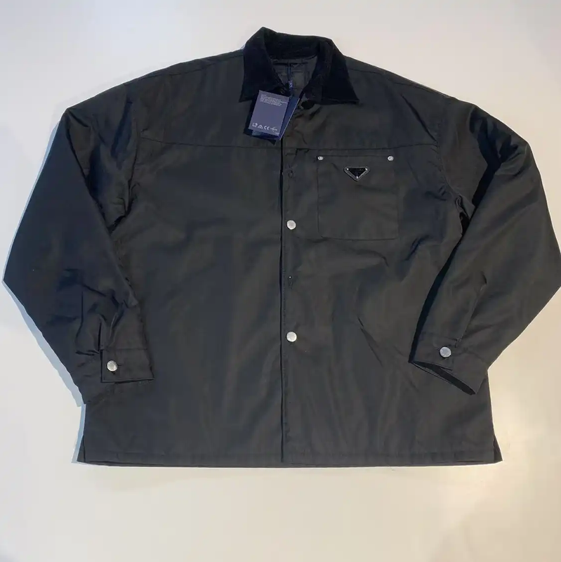 Prada Black Nylon Men's Outerwear Jacket