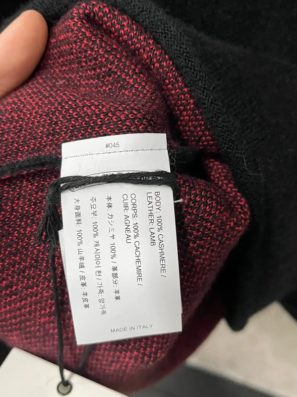 Chrome Hearts Black Cashmere Pullover Sweater 0089