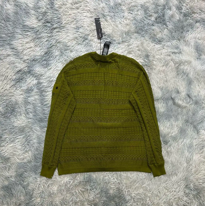 Stone Island Green Cotton Cardigan for Men 0089