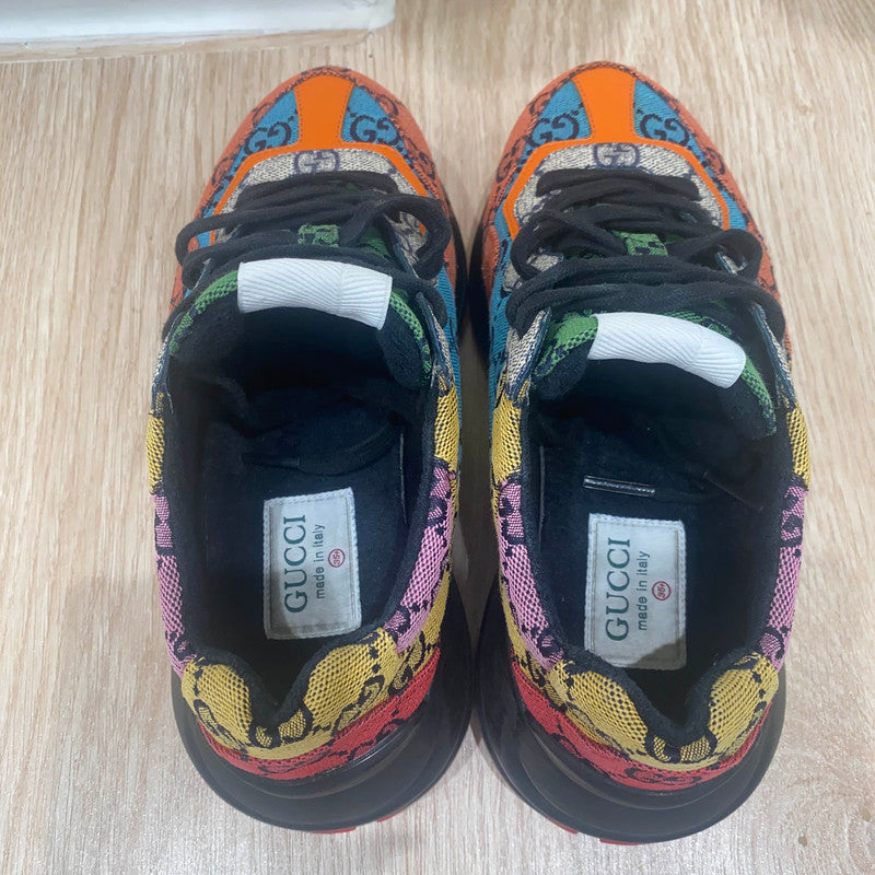 Gucci Rhyton Canvas Vintage Low-Top Sneakers 0079