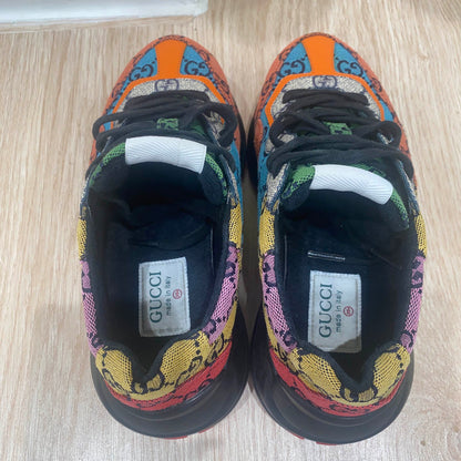 Gucci Rhyton Canvas Vintage Low-Top Sneakers 0079