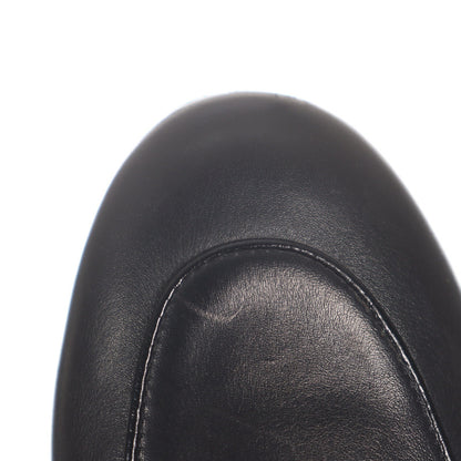 Gucci Black Lambskin Flat Mule Slippers 0079